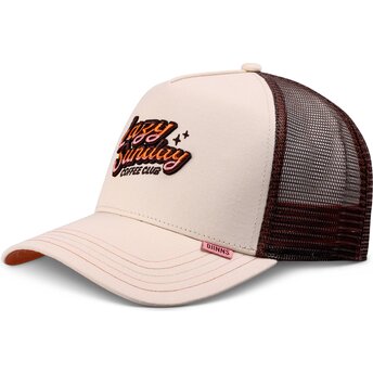 Καπέλα καμπύλη μπεζ snapback HFT LSCC Funky από Djinns