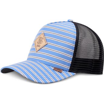 Καπέλα καμπύλη μπλε snapback HFT Business Stripe από Djinns