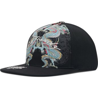 Καπέλα επίπεδη μαύρο snapback Battle από Ed Hardy