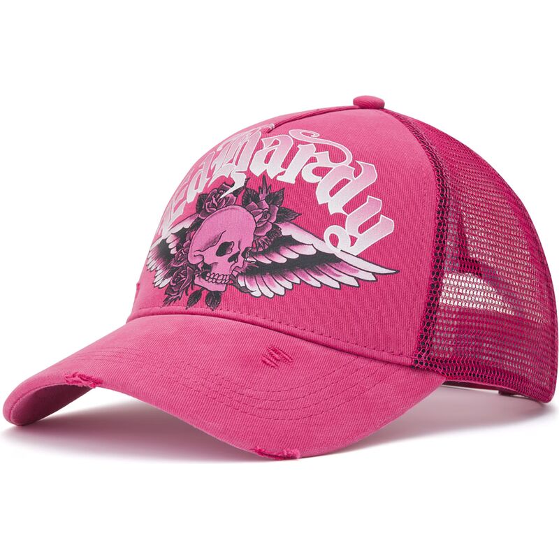 snapback-flaming-gothic-skull-washed-ed-hardy