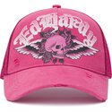 snapback-flaming-gothic-skull-washed-ed-hardy