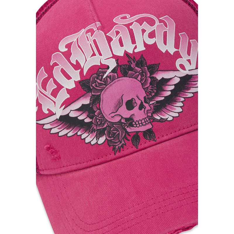 snapback-flaming-gothic-skull-washed-ed-hardy