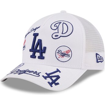 Καπέλα καμπύλη λευκό snapback 9FORTY M-Crown A Frame All Over από Los Angeles Dodgers MLB από New Era