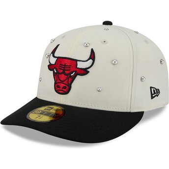 Καπέλα καμπύλη μπεζ προσαρμοσμένο 59FIFTY Beads NA Lifestyle F1 από Chicago Bulls NBA από New Era