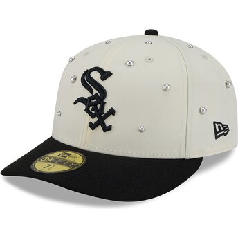 Καπέλα καμπύλη μπεζ προσαρμοσμένο 59FIFTY Beads NA Lifestyle F1 από Chicago White Sox MLB από New Era