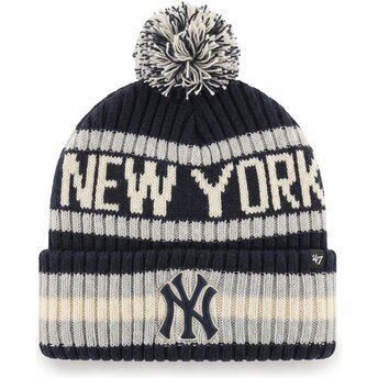 Σκούφοι πομ πομ ναυτικό μπλε Bering Cuff Knit από New York Yankees MLB από 47 Brand