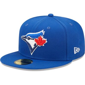 Καπέλα επίπεδη μπλε προσαρμοσμένο 59FIFTY AC Perf από Toronto Blue Jays MLB από New Era