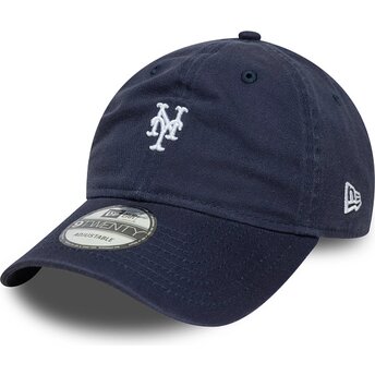 Καπέλα καμπύλη ναυτικό μπλε ρυθμιζόμενη ταινία 9TWENTY Washed Mini από New York Mets MLB από New Era
