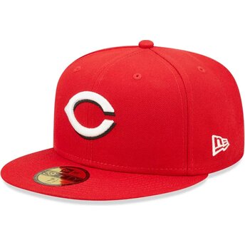 Καπέλα επίπεδη κόκκινο προσαρμοσμένο 59FIFTY AC Perf από Cincinnati Reds MLB από New Era