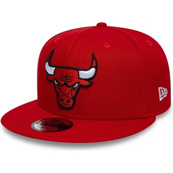 Καπέλα επίπεδη κόκκινο snapback 9FIFTY από Chicago Bulls NBA από New Era