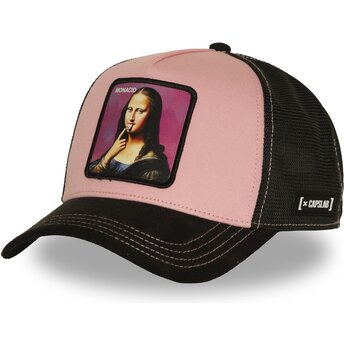 Καπέλα καμπύλη ροζ snapback Acid ART1 Monacid Μόνα Λίζα Famous από Capslab