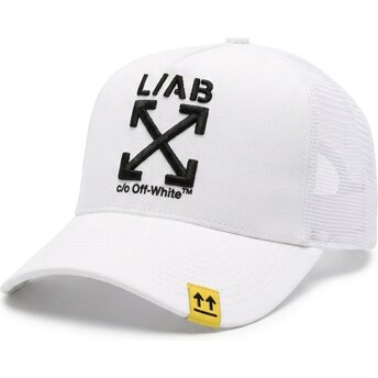 Καπέλα καμπύλη λευκό snapback Clamp Arrows από L/AB c/o Off-White™