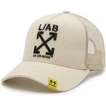 Καπέλα καμπύλη μπεζ snapback Clamp Arrows από L/AB c/o Off-White™