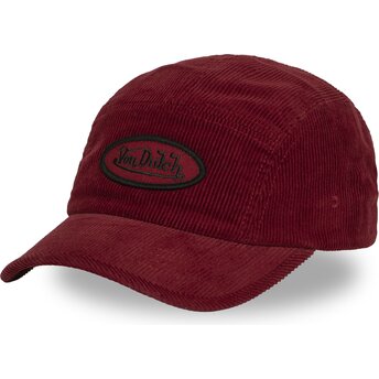 Καπέλα καμπύλη 5 panel κόκκινο ρυθμιζόμενη ταινία C5P VEL04 από Von Dutch