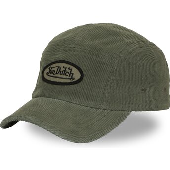 Καπέλα καμπύλη 5 panel πράσινο ρυθμιζόμενη ταινία C5P VEL03 από Von Dutch