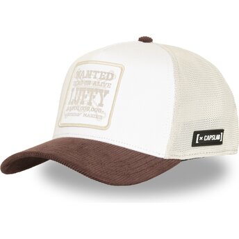 Καπέλα καμπύλη μπεζ snapback OP9 BICO Monkey D. Luffy One Piece από Capslab