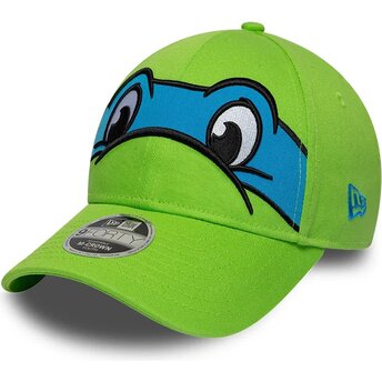 Καπέλα καμπύλη πράσινο snapback για παιδιά 9FORTY M-Crown Face από Leonardo Tortugas Ninja από New Era
