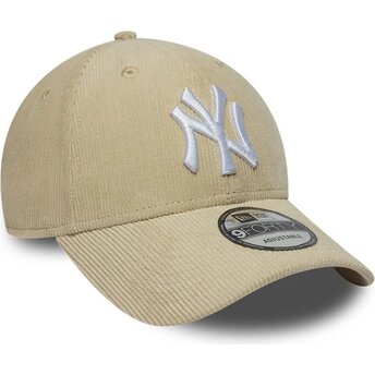 Καπέλα καμπύλη μπεζ snapback 9FORTY Entry Cord από New York Yankees MLB από New Era