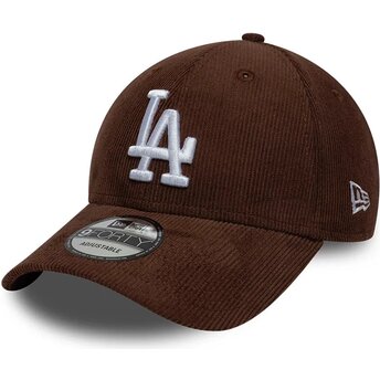 Καπέλα καμπύλη καφέ snapback 9FORTY Entry Cord από Los Angeles Dodgers MLB από New Era