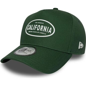 Καπέλα καμπύλη πράσινο snapback 9FORTY E Frame Rubber από California Los Angeles από New Era