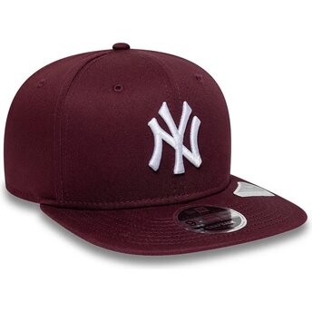 Καπέλα επίπεδη κόκκινο snapback 9FIFTY Original Fit League Essential από New York Yankees MLB από New Era