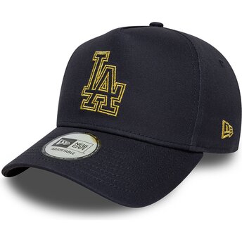 Καπέλα καμπύλη ναυτικό μπλε snapback 9FORTY dorado E Frame Metallic Outline από Los Angeles Dodgers MLB από New Era