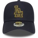 snapback-9forty-dorado-e-frame-metallic-outline-los-angeles-dodgers-mlb-new-era