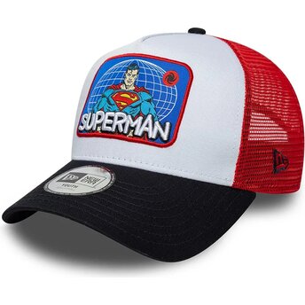 Καπέλα καμπύλη πολύχρωμο snapback για παιδιά A Frame Patch από Superman DC Comics από New Era