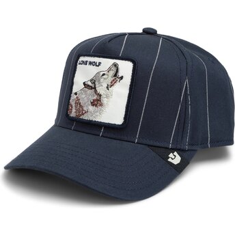 Καπέλα καμπύλη ναυτικό μπλε snapback Pinstripe Lone Wolf Playmakers The Farm Goorin Bros.