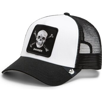 Καπέλα καμπύλη μαύρο snapback Danger Skull and Crossbones Original Recipe The Farm Goorin Bros.