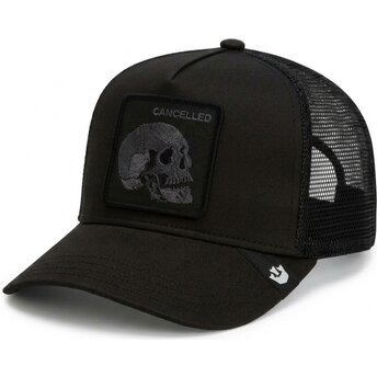 Καπέλα καμπύλη μαύρο snapback Tonal Skull Full Intent Cancelled The Farm Goorin Bros.