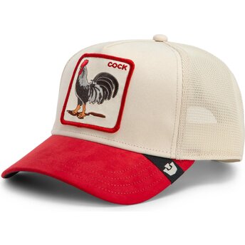Καπέλα καμπύλη κόκκινο snapback The Suede Rooster Microsuede Cock The Farm Goorin Bros.