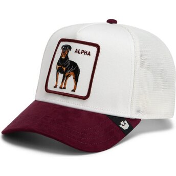 Καπέλα καμπύλη λευκό snapback Suede Alpha Microsuede The Farm Goorin Bros.