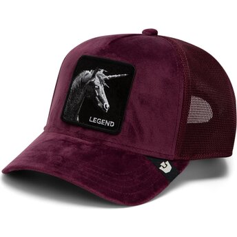 Καπέλα καμπύλη κόκκινο snapback Velour Legend The Farm Goorin Bros.
