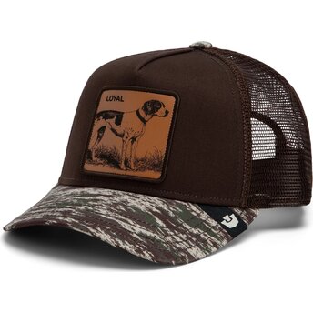 Καπέλα καμπύλη καφέ snapback Engraved Dog Camo Glitch The Farm Goorin Bros.