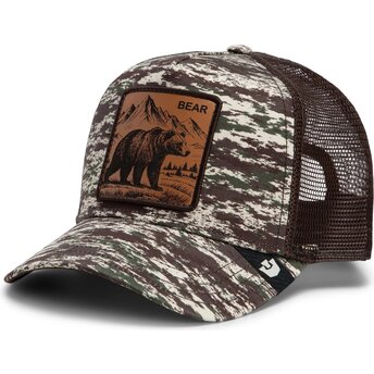 Καπέλα καμπύλη καμουφλάζ snapback Engraved Bear Camo Glitch The Farm Goorin Bros.