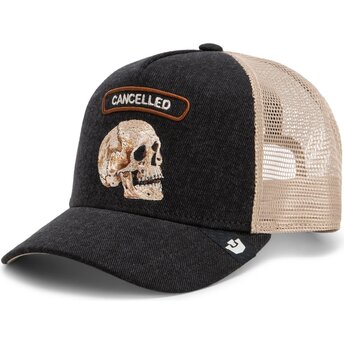 Καπέλα καμπύλη μαύρο snapback Cancelled Rocker Denim After Dark The Farm Goorin Bros.