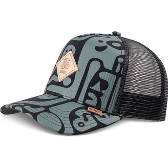 Καπέλα καμπύλη πράσινο snapback HFT Denim Oracle από Djinns