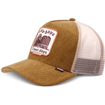 Καπέλα καμπύλη καφέ snapback HFT Lazy Days από Djinns