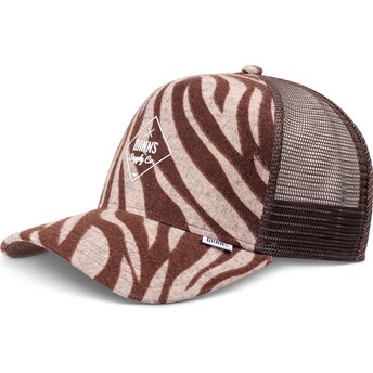 Καπέλα καμπύλη καφέ snapback HFT Rubbertigerstripes από Djinns