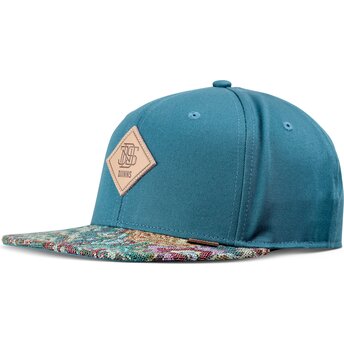 Καπέλα επίπεδη μπλε snapback multicolor Color Explo από Djinns