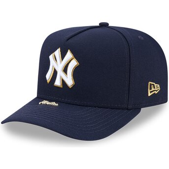 Καπέλα καμπύλη ναυτικό μπλε snapback 9FIFTY A Frame Precurved Visor Pin από New York Yankees MLB από New Era