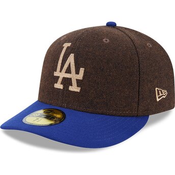 Καπέλα καμπύλη καφέ προσαρμοσμένο 59FIFTY Precurved από Los Angeles Dodgers MLB από New Era
