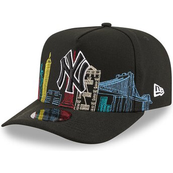 Καπέλα καμπύλη μαύρο snapback 9FIFTY A Frame Precurved Skyline από New York Yankees MLB από New Era