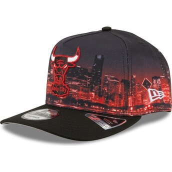 Καπέλα καμπύλη πολύχρωμο snapback 9FIFTY A Frame Precurved Skyline από Chicago Bulls NBA από New Era