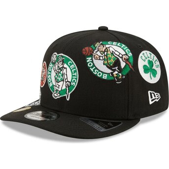 Καπέλα καμπύλη μαύρο snapback 9FIFTY A Frame Precurved Multi Patch από Boston Celtics NBA από New Era