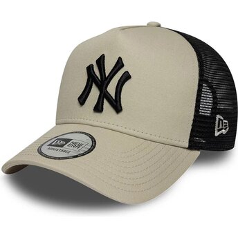 Καπέλα καμπύλη μπεζ snapback A Frame League Essential από New York Yankees MLB από New Era