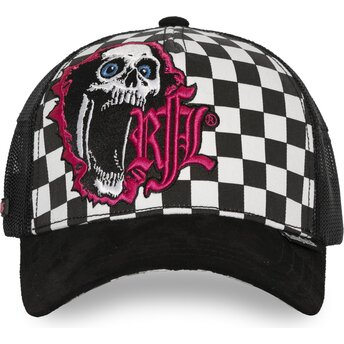 Καπέλα καμπύλη μαύρο snapback Nº295 SK8 από Rock’nFreeLife