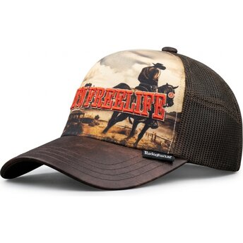 Καπέλα καμπύλη καφέ snapback N°236 Rodeo από Rock’nFreeLife