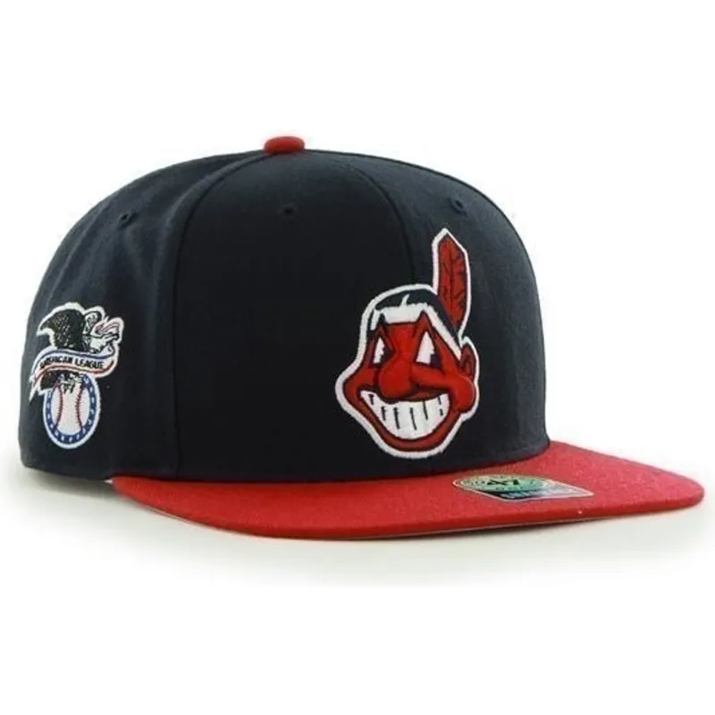 plana-snapback-lisa-antiguo-cleveland-indians-mlb-47-brand